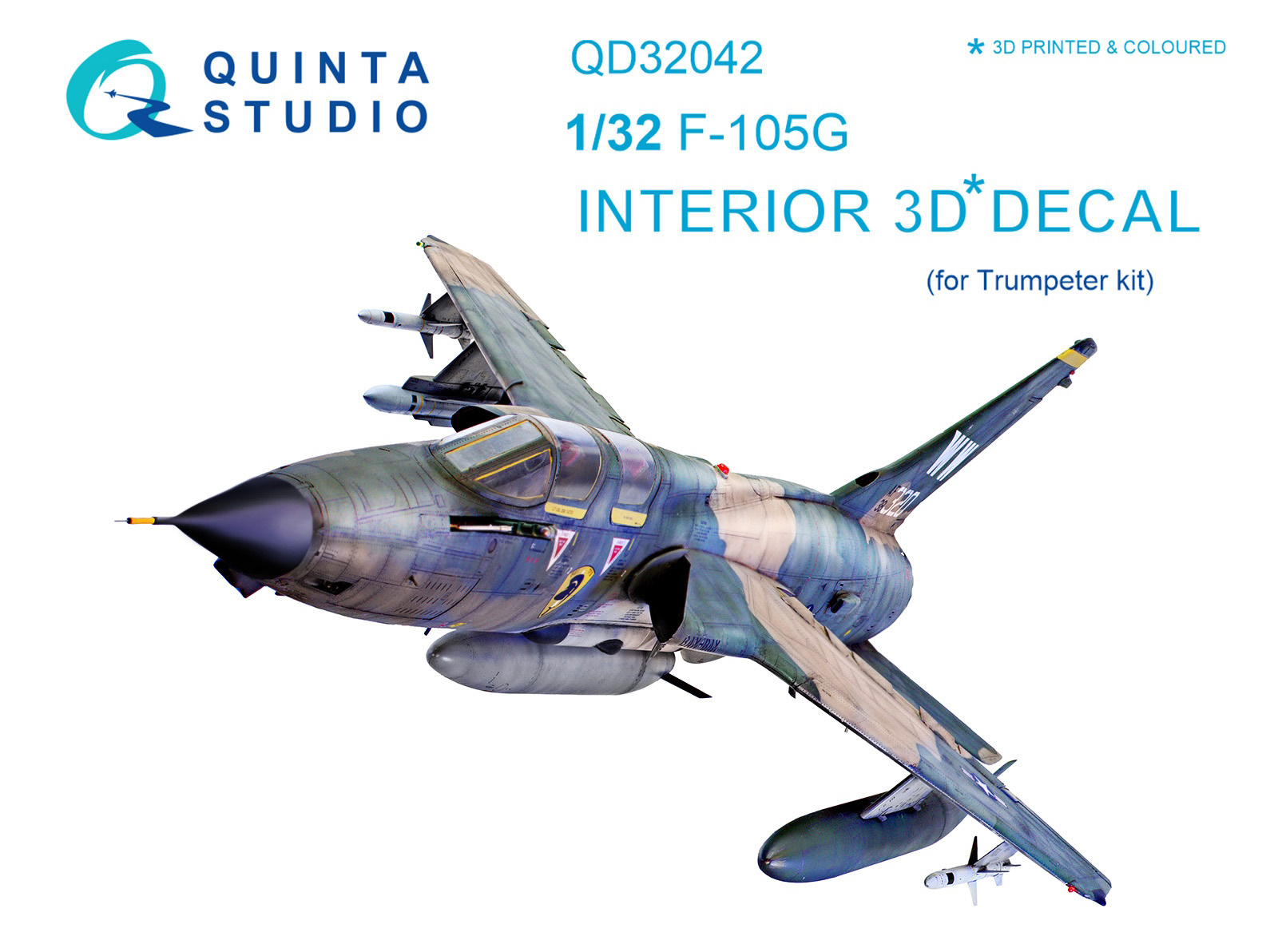QD32042 1/32 3D Декаль интерьера кабины F-105G для модели Trumpeter, Однотонный
QD32042 1/32 3D Декаль интерьера кабины F-105G для модели Trumpeter, Однотонный