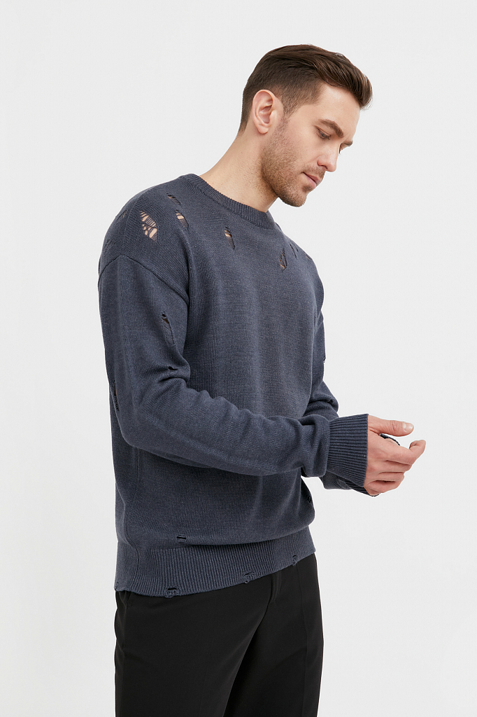 Джемпер мужской B21-61114 Finn Flare серый S, B21-61114 
Джемпер мужской B21-61114 Finn Flare серый S, B21-61114