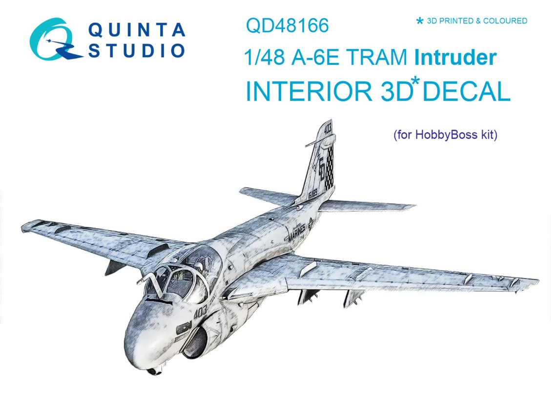 QD48166 3D Декаль интерьера кабины A-6E TRAM Intruder для модели HobbyBoss, Однотонный
QD48166 3D Декаль интерьера кабины A-6E TRAM Intruder для модели HobbyBoss, Однотонный