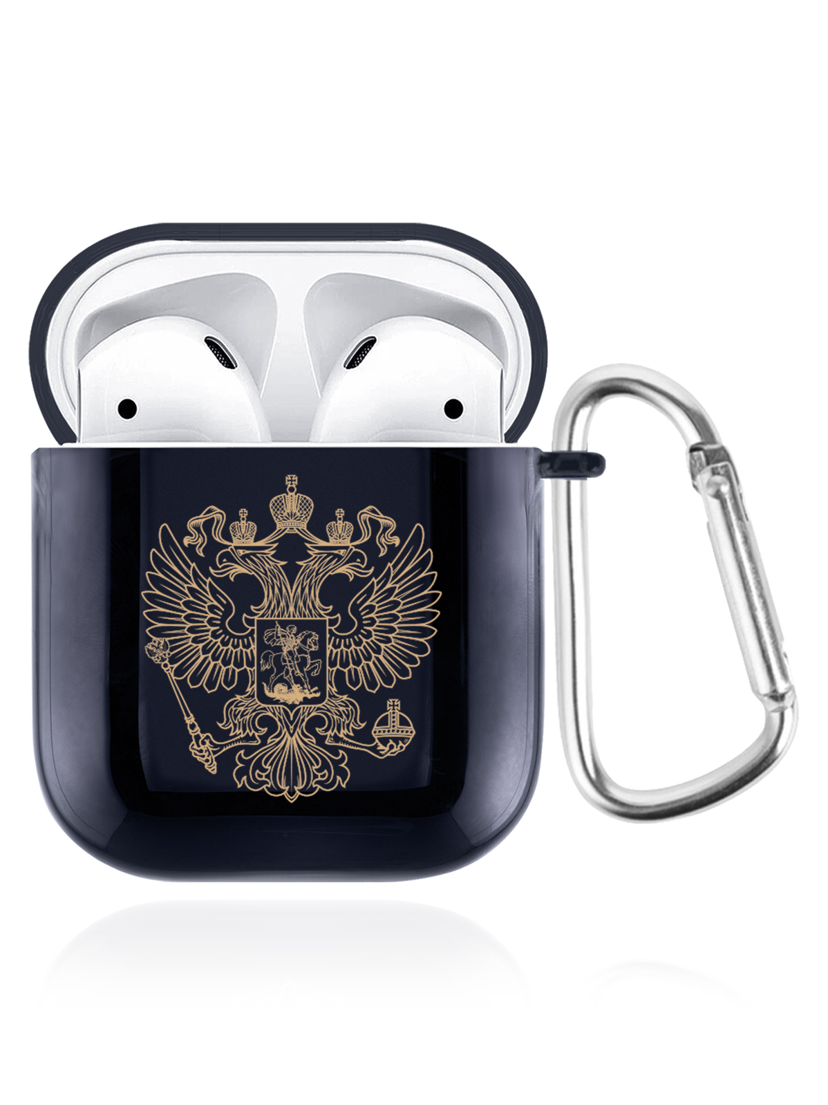 Чехол SignumCase для Apple AirPods 2 Герб России темно-синий, Золотистый;синий, Герб России
Чехол SignumCase для Apple AirPods 2 Герб России темно-синий, Золотистый;синий, Герб России