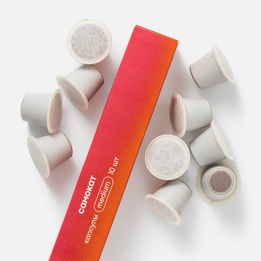 фото Кофе в капсулах самокат nespresso, medium, 10 шт.