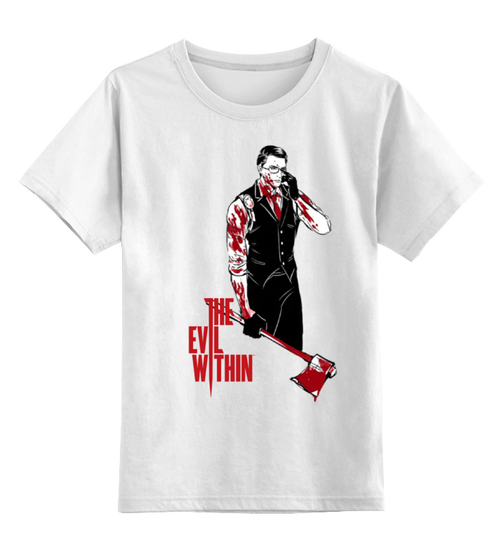Детская футболка классическая Printio The evil within, р. 140, Белый, 0000000685452 
Детская футболка классическая Printio The evil within, р. 140, Белый, 0000000685452