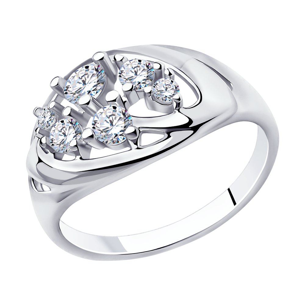 фото Кольцо женское diamant 94-110-00559-1 р.18.5