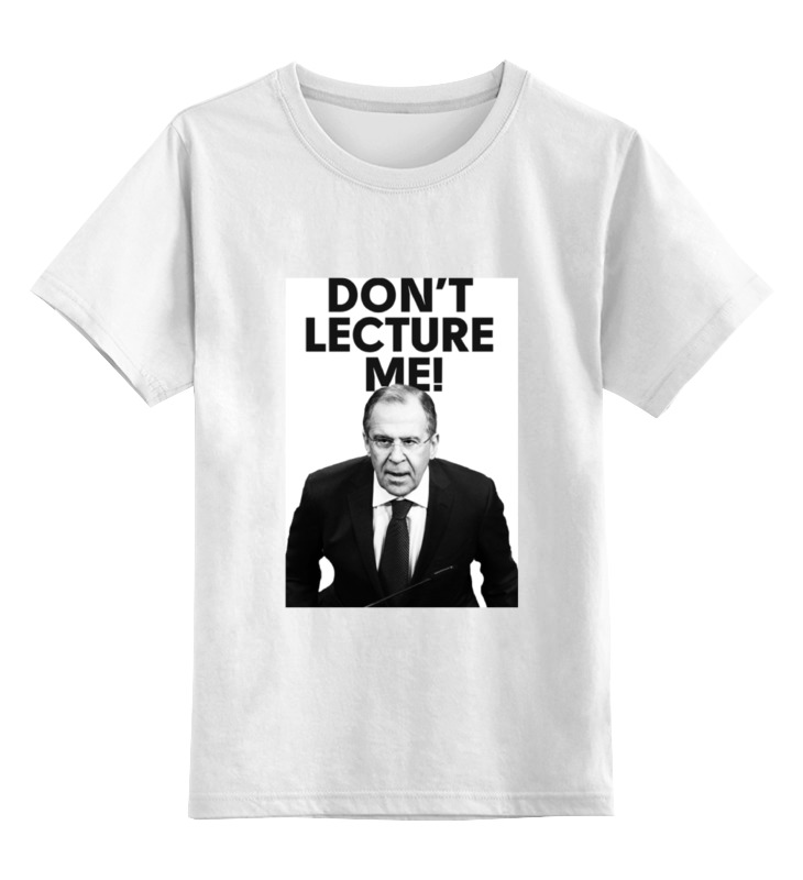 Детская футболка классическая Printio Don't lecture me! lavrov, р. 116, Белый, 0000000681324
Детская футболка классическая Printio Don't lecture me! lavrov, р. 116, Белый, 0000000681324