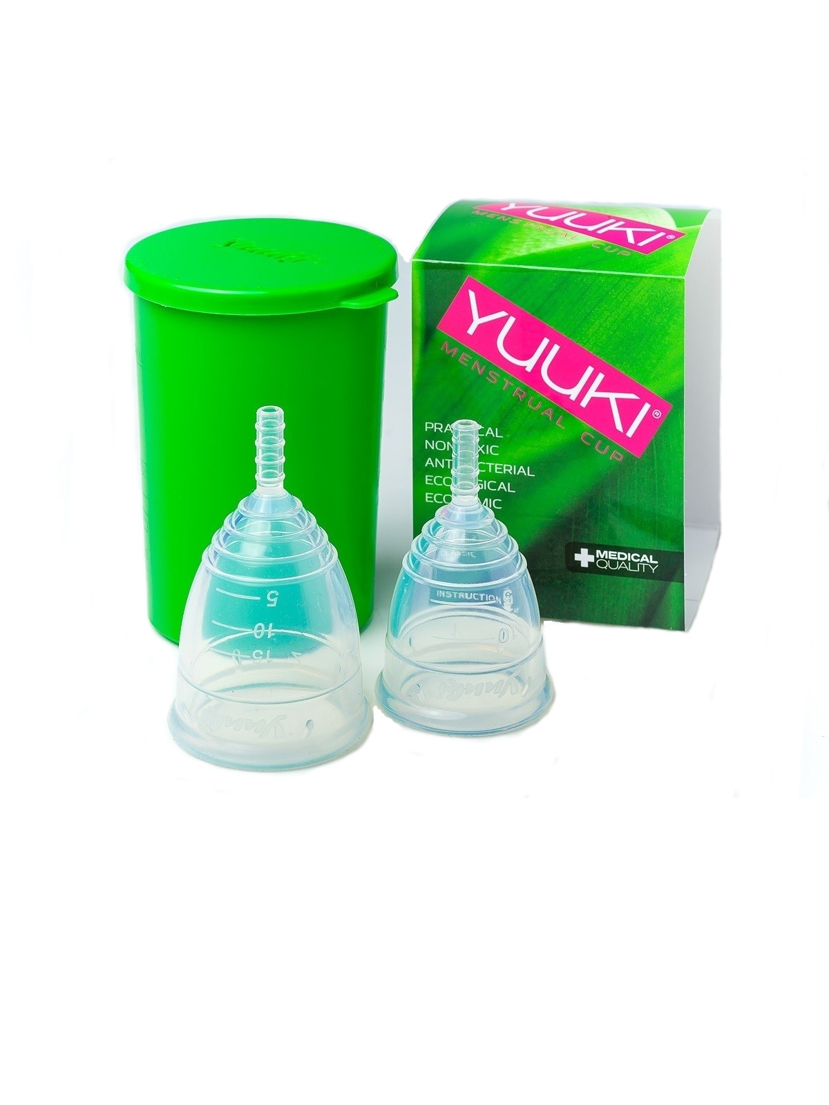 фото Набор менструальных чаш "yuuki" soft размеры large 2 и small 1