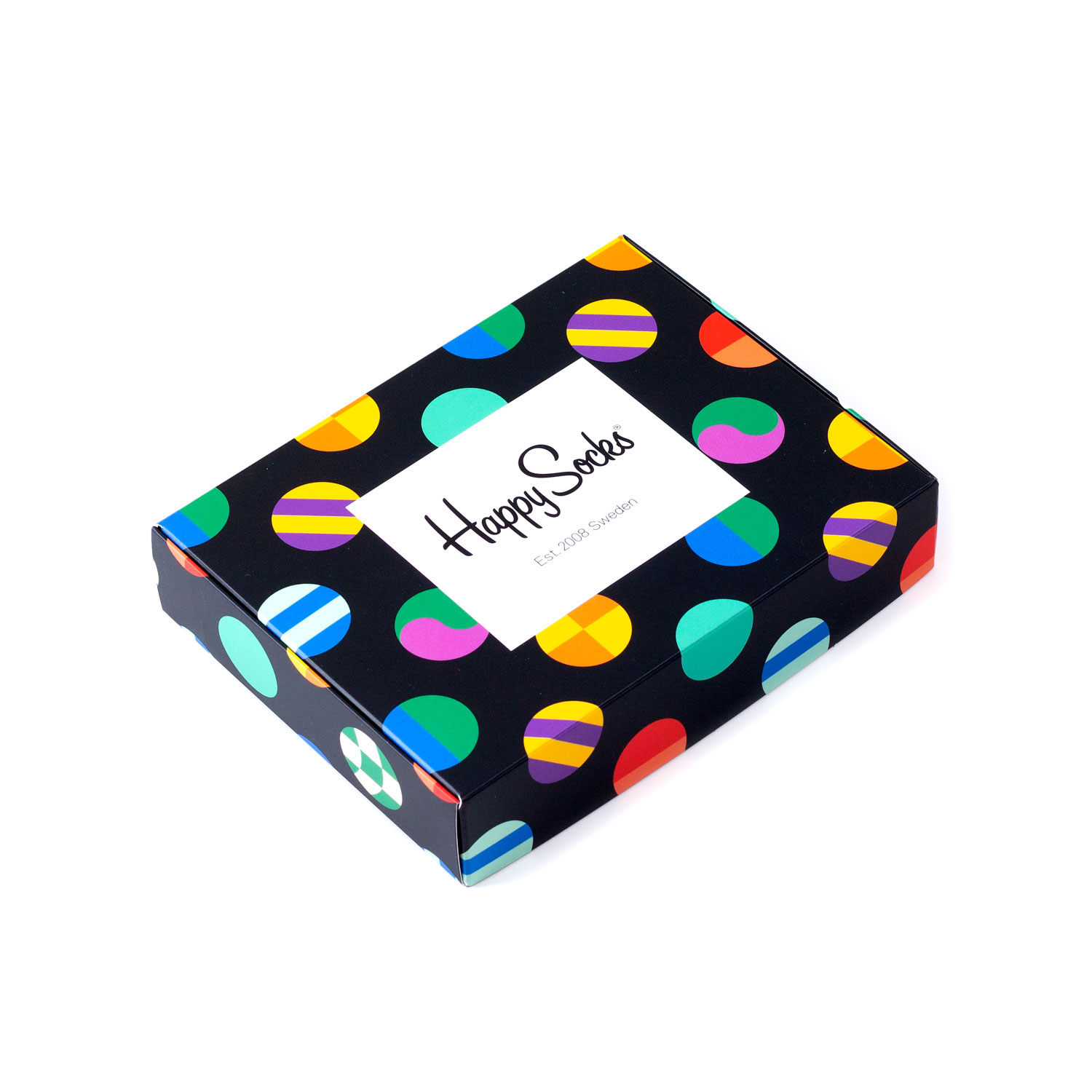 фото Подарочный набор носков унисекс happy socks 2 пары - big dots разноцветный 41-46