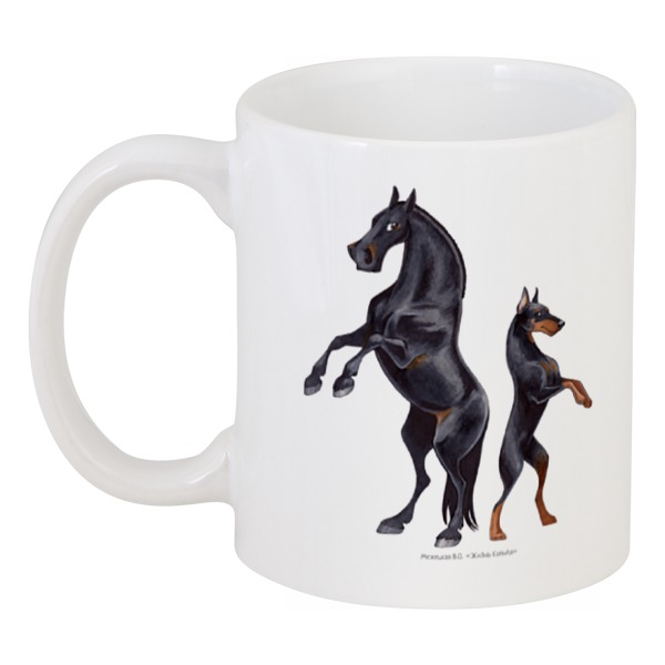 фото Кружка printio караковый пони/доберман