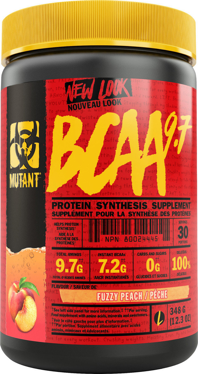 фото Mutant bcaa 9.7 348 г (вкус: персик)