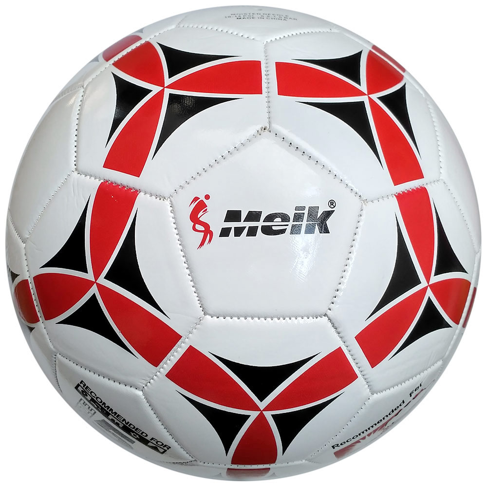 фото R18018 мяч футбольный "meik-2000" 3-слоя pvc 1.6, 300 гр, машинная сшивка