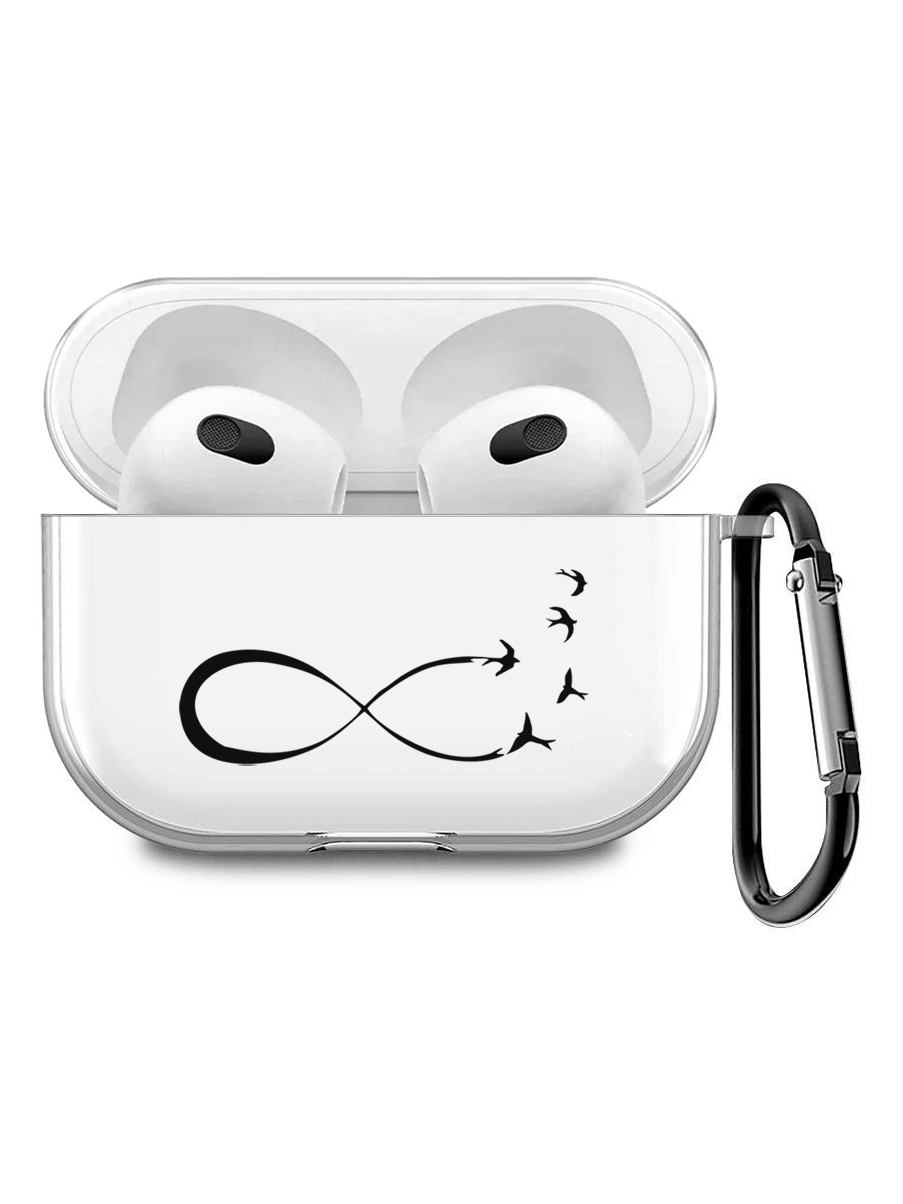 Силиконовый чехол для наушников Apple AirPods 3 с принтом "Infinity", Прозрачный;черный, 200008678
Силиконовый чехол для наушников Apple AirPods 3 с принтом "Infinity", Прозрачный;черный, 200008678