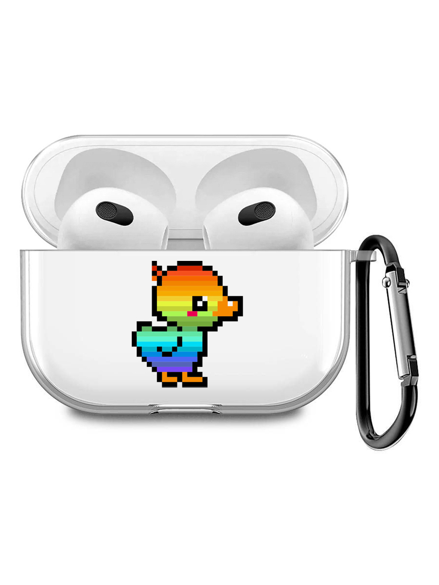 Силиконовый чехол для наушников Apple AirPods 3 с принтом "Pixel Duck", Прозрачный;желтый;синий;черный, 200008678
Силиконовый чехол для наушников Apple AirPods 3 с принтом "Pixel Duck", Прозрачный;желтый;синий;черный, 200008678
