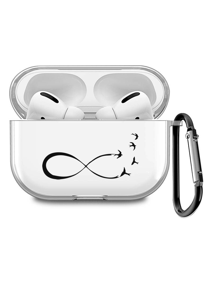 Силиконовый чехол для наушников Apple AirPods Pro с принтом "Infinity", Прозрачный;черный, 200008679
Силиконовый чехол для наушников Apple AirPods Pro с принтом "Infinity", Прозрачный;черный, 200008679