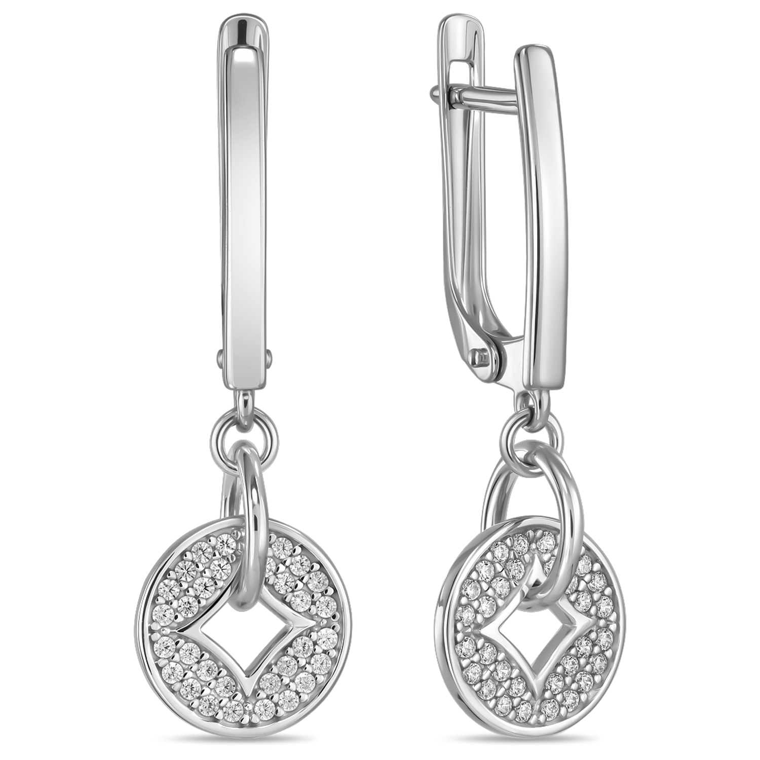 Серьги подвески из серебра MIUZ Diamonds (Московский юв.завод) E2050-2101601-00775, фианит, E2050-2101601-00775
Серьги подвески из серебра MIUZ Diamonds (Московский юв.завод) E2050-2101601-00775, фианит, E2050-2101601-00775
