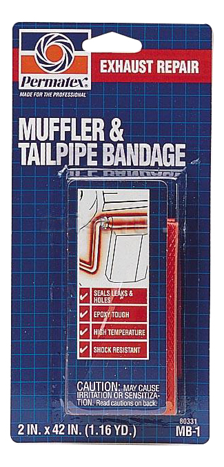 Лента-бандаж для выхлопной системы Permatex 80331 Muffler & Tailpipe Bandage MB1 5-106см
Лента-бандаж для выхлопной системы Permatex 80331 Muffler & Tailpipe Bandage MB1 5-106см