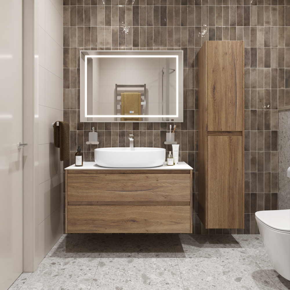 Тумба с раковиной BelBagno Kraft KRAFT100RT-KEPBO-1084-SET со столешницей, Коричневый, 100
Тумба с раковиной BelBagno Kraft KRAFT100RT-KEPBO-1084-SET со столешницей, Коричневый, 100