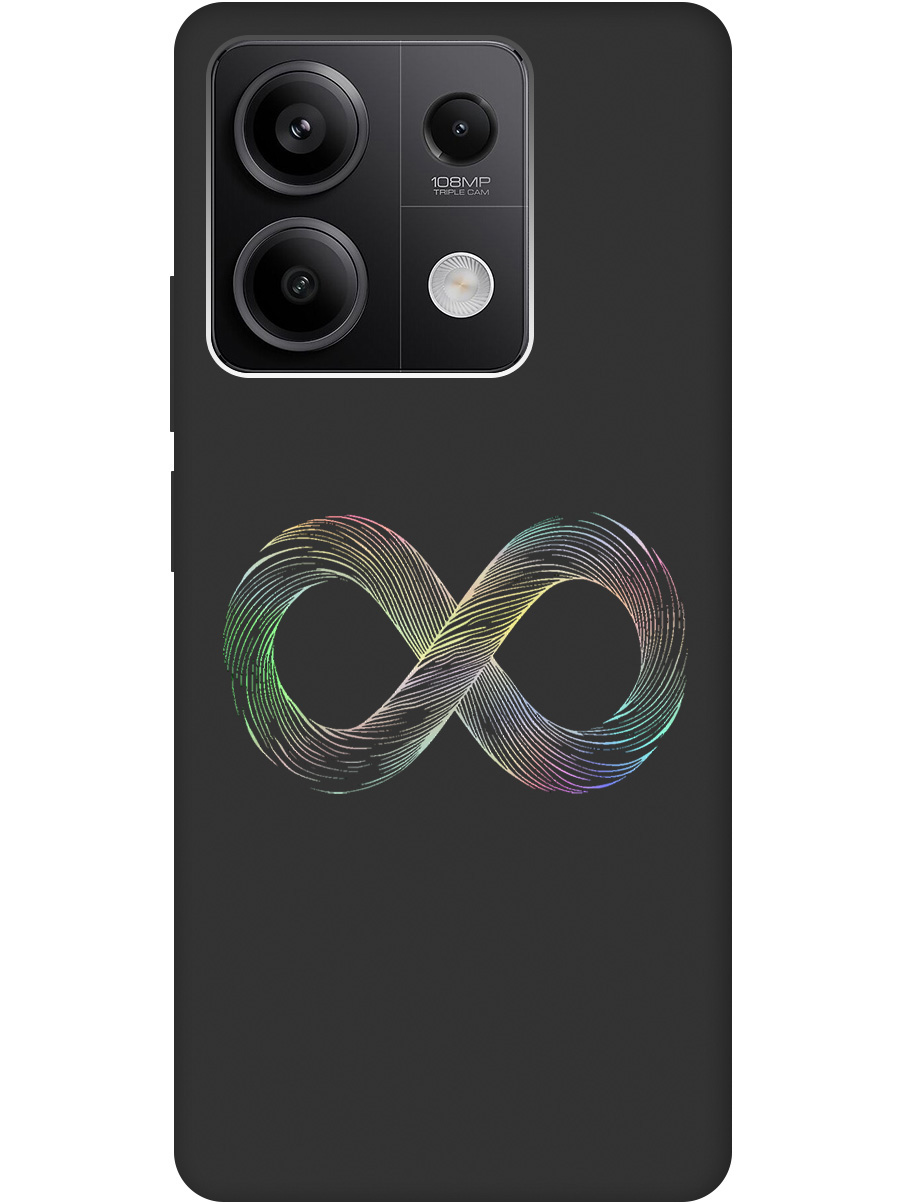 Силиконовый чехол на Xiaomi Redmi Note 13 5g с принтом "Знак бесконечность" матовый черный, Черный;серебристый, 776587061
Силиконовый чехол на Xiaomi Redmi Note 13 5g с принтом "Знак бесконечность" матовый черный, Черный;серебристый, 776587061