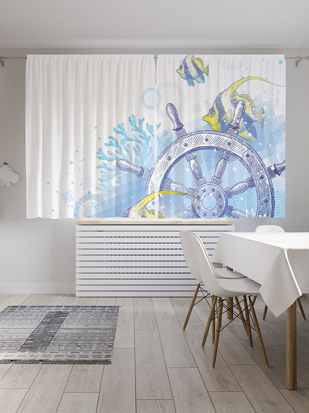 Шторы с фотопечатью JoyArty "Затонувший штурвал" из сатена, 290х180 см 
Шторы с фотопечатью JoyArty "Затонувший штурвал" из сатена, 290х180 см