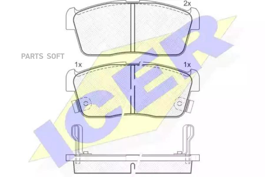 Колодки торм.пер. DAIHATSU CHARADE/COPEN/CUORE/SIRION/TREVVIS/YRV 0.7-1.5 03.03->, NI ICER
Колодки торм.пер. DAIHATSU CHARADE/COPEN/CUORE/SIRION/TREVVIS/YRV 0.7-1.5 03.03->, NI ICER