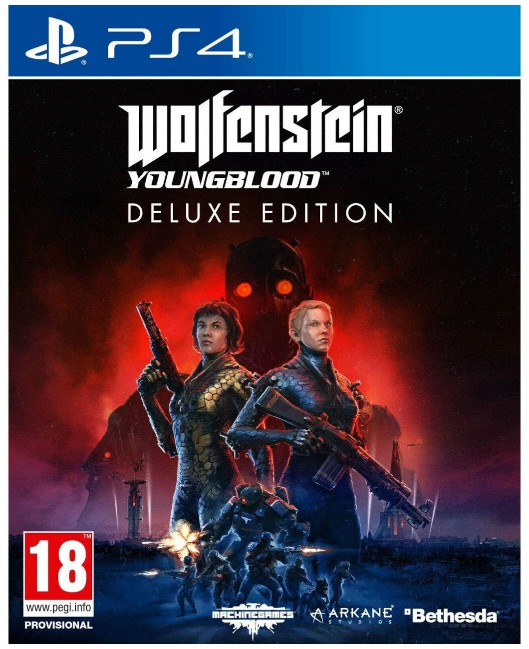 Игра Wolfenstein Youngblood Deluxe Edition / Диск с игрой (PlayStation 4, Русская версия), Wolfenstein: Youngblood
Игра Wolfenstein Youngblood Deluxe Edition / Диск с игрой (PlayStation 4, Русская версия), Wolfenstein: Youngblood