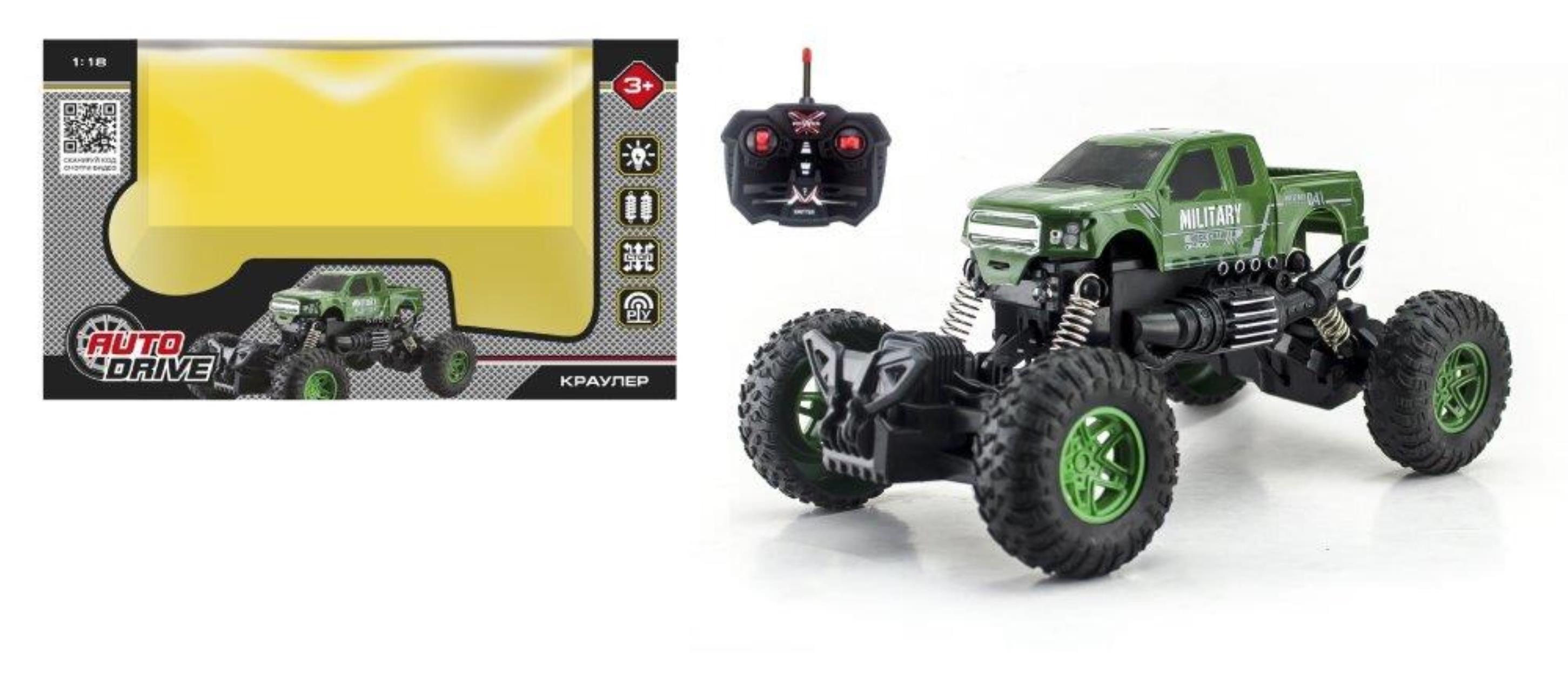 Р/У машинка Монстр-трак Краулер 1:18 27 МГц, 2WD 4 канала 29 х 17,5 х 14,7 см JB1168454
Р/У машинка Монстр-трак Краулер 1:18 27 МГц, 2WD 4 канала 29 х 17,5 х 14,7 см JB1168454