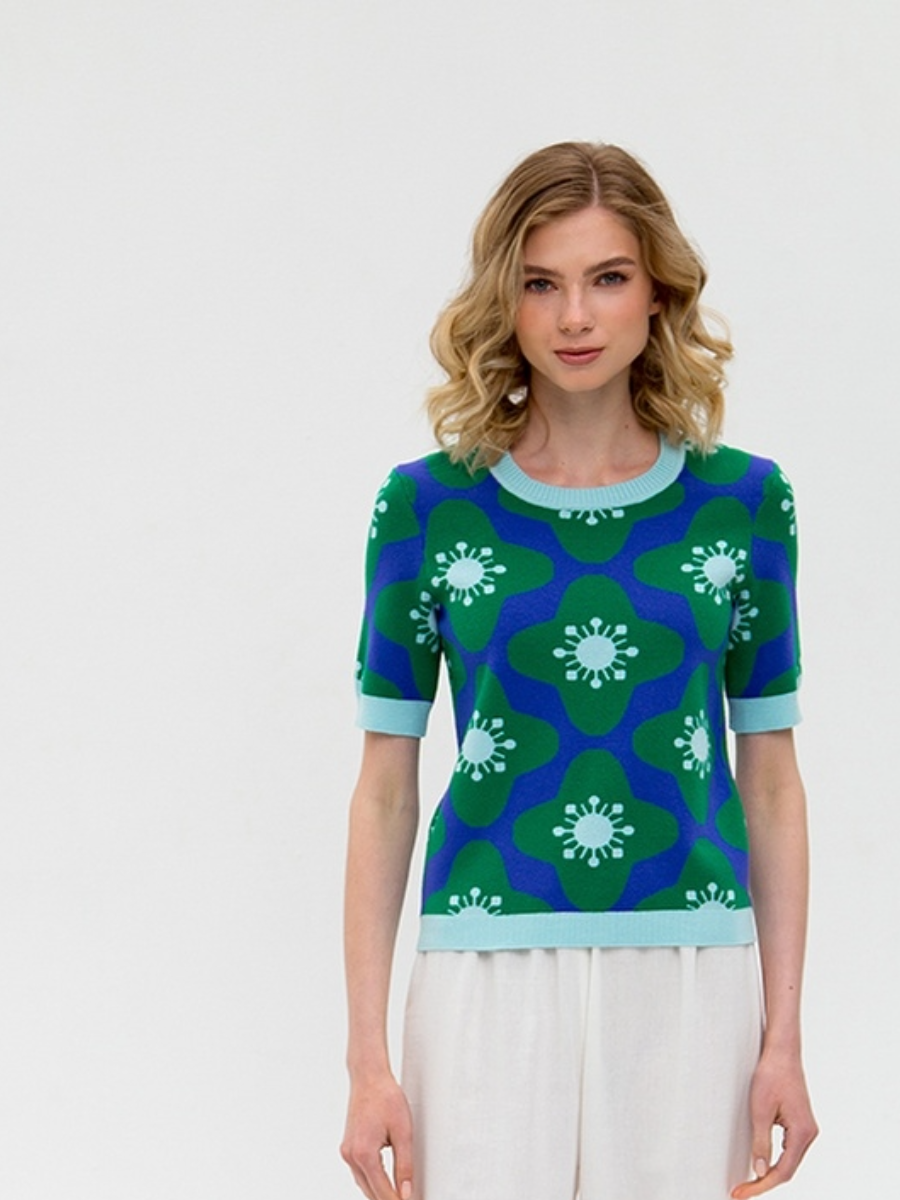 Джемпер женский Fors ТФ6 зеленый 44 RU, ТФ6 
Джемпер женский Fors ТФ6 зеленый 44 RU, ТФ6