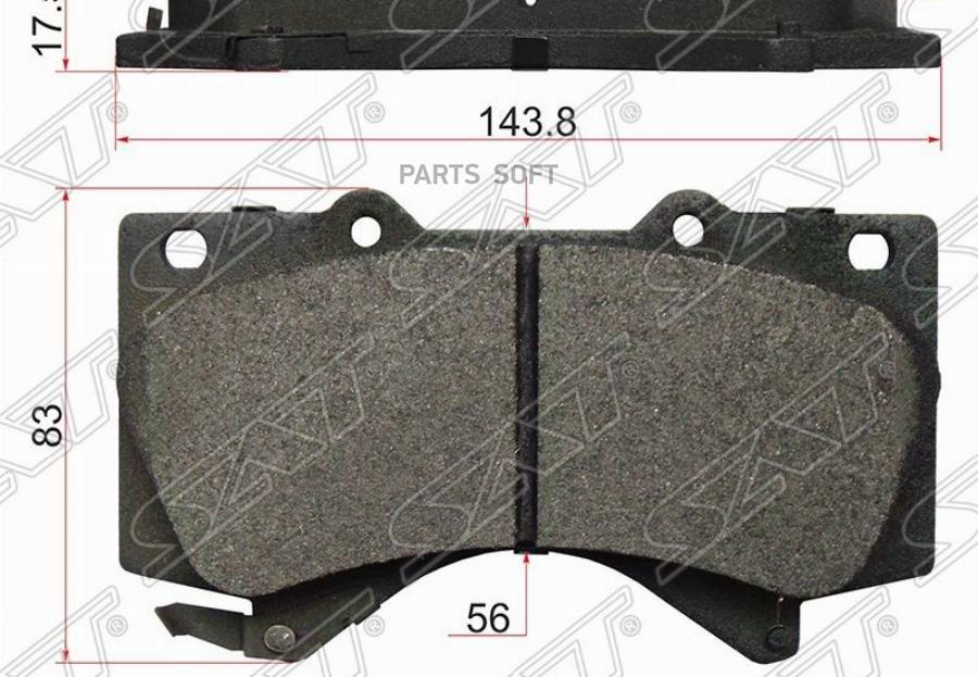 Колодки Тормозные Перед Toyota Land Cruiser 200/Lexus Lx570 07- Sat арт. ST-04465-60310
Колодки Тормозные Перед Toyota Land Cruiser 200/Lexus Lx570 07- Sat арт. ST-04465-60310