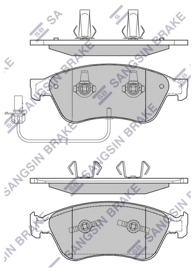 Колодки тормозные передние Audi A6 Allroad C6/A6 Avant/A6 C6 99>11 VW Phaeton 02>16 SANGSI
Колодки тормозные передние Audi A6 Allroad C6/A6 Avant/A6 C6 99>11 VW Phaeton 02>16 SANGSI