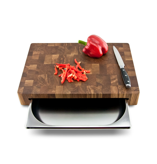 фото Разделочная доска ki woods с гастроёмкостью, 40х28 см