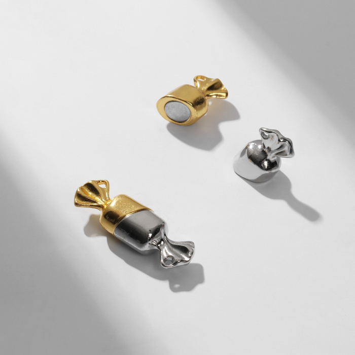 Замок магнитный Queen Fair Конфета набор 2 шт, цвет серебристо-золотой, Золотистый
Замок магнитный Queen Fair Конфета набор 2 шт, цвет серебристо-золотой, Золотистый