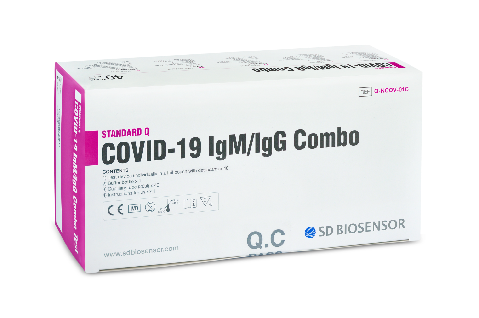 Экспресс-тест на антитела STANDARD Q COVID-19 IGM/IGG COMBO в упаковке на 40 человек, STANDARD Q COVID-19 IGM/IGG COMBO
Экспресс-тест на антитела STANDARD Q COVID-19 IGM/IGG COMBO в упаковке на 40 человек, STANDARD Q COVID-19 IGM/IGG COMBO
