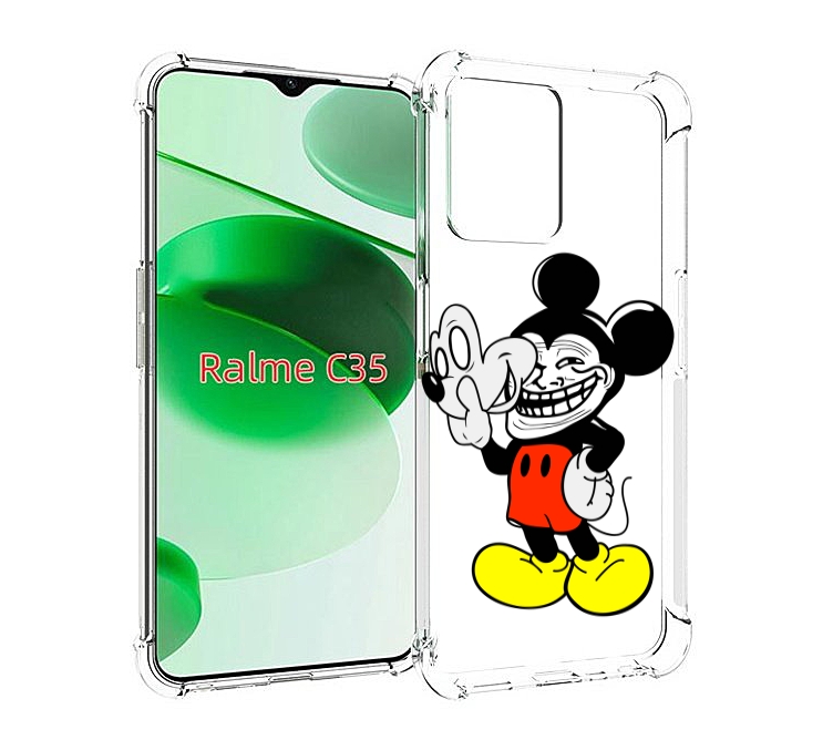 Чехол MyPads микки-маус-троллер для Realme C35 / Narzo 50A Prime, Прозрачный, Tocco
Чехол MyPads микки-маус-троллер для Realme C35 / Narzo 50A Prime, Прозрачный, Tocco