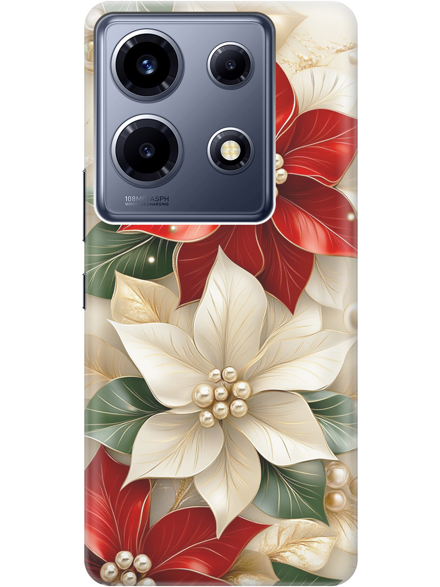 Силиконовый чехол на Infinix Note 30 VIP с принтом "Цветы и бусы", Прозрачный;бежевый;красный, 778685721
Силиконовый чехол на Infinix Note 30 VIP с принтом "Цветы и бусы", Прозрачный;бежевый;красный, 778685721