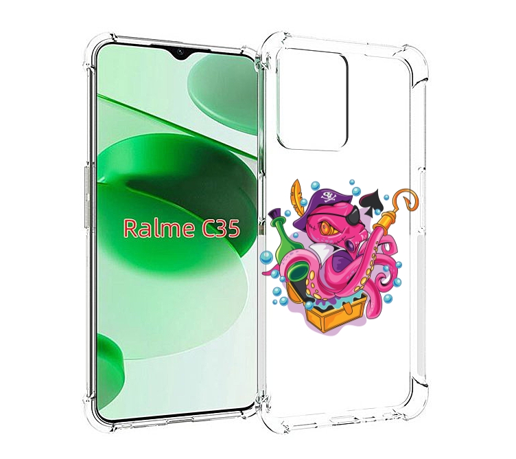 Чехол MyPads осьминог пират детский для Realme C35 / Narzo 50A Prime, Прозрачный, Tocco
Чехол MyPads осьминог пират детский для Realme C35 / Narzo 50A Prime, Прозрачный, Tocco
