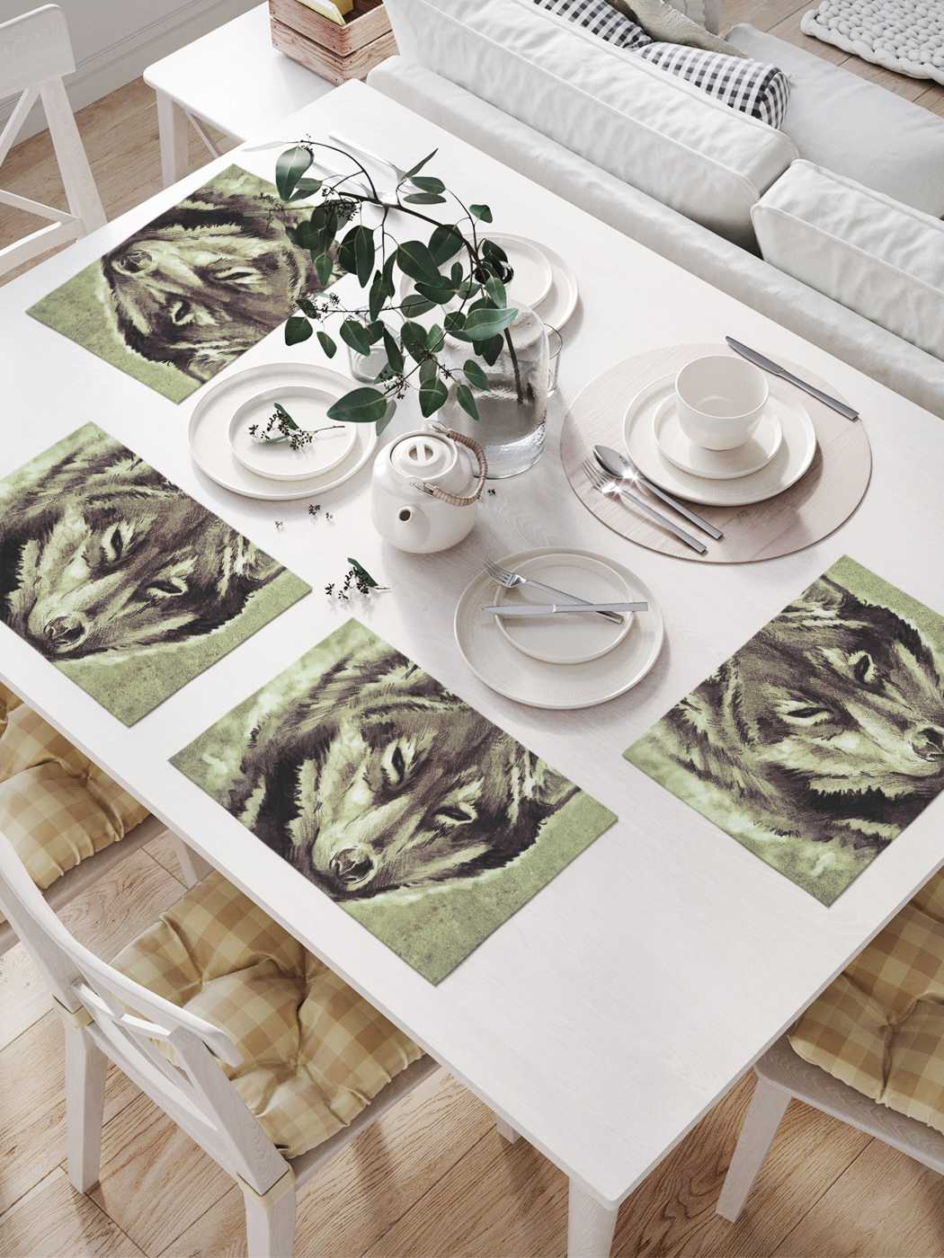 Сервировочные селфетки JoyArty "Волчья хитрость" (32х46 см, 4 шт.), Голубой
Сервировочные селфетки JoyArty "Волчья хитрость" (32х46 см, 4 шт.), Голубой