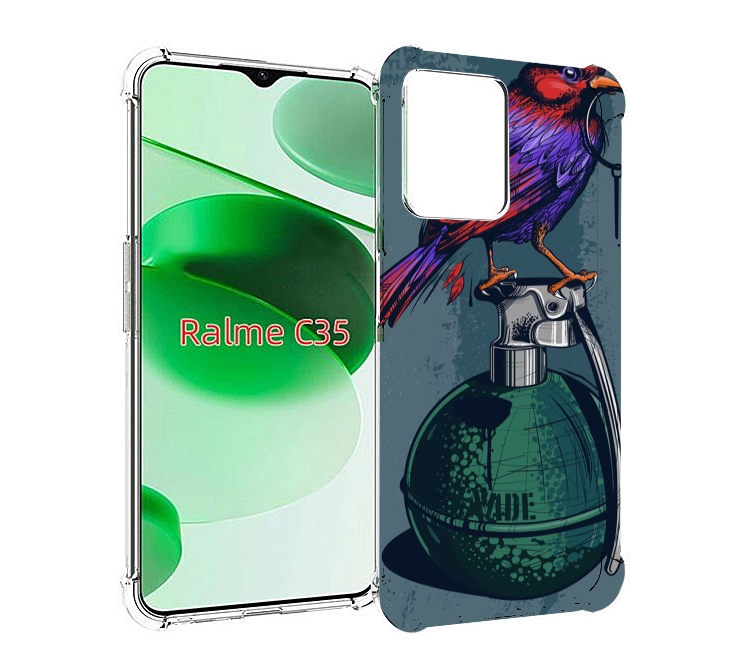Чехол MyPads птица с гранатой для Realme C35 / Narzo 50A Prime, Прозрачный, Tocco
Чехол MyPads птица с гранатой для Realme C35 / Narzo 50A Prime, Прозрачный, Tocco