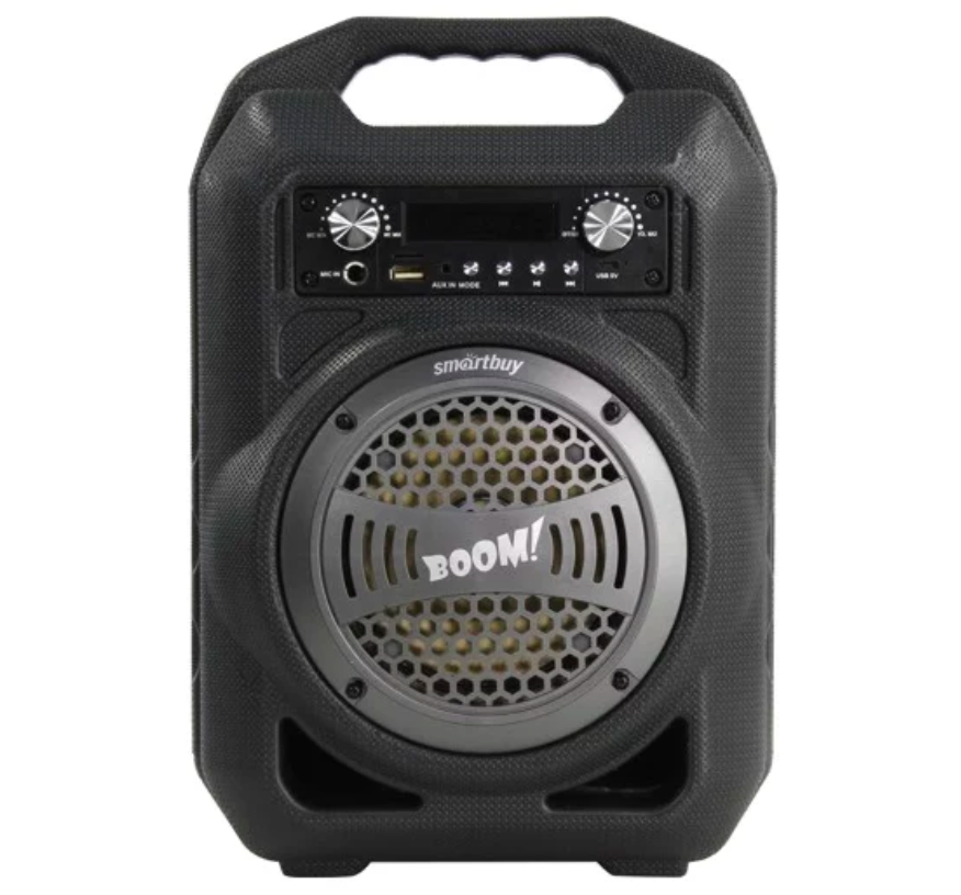 Портативная колонка Smartbuy BOOM, 9 Вт, Bluetooth, MP3-плеер, FM-радио, черная, Черный
Портативная колонка Smartbuy BOOM, 9 Вт, Bluetooth, MP3-плеер, FM-радио, черная, Черный