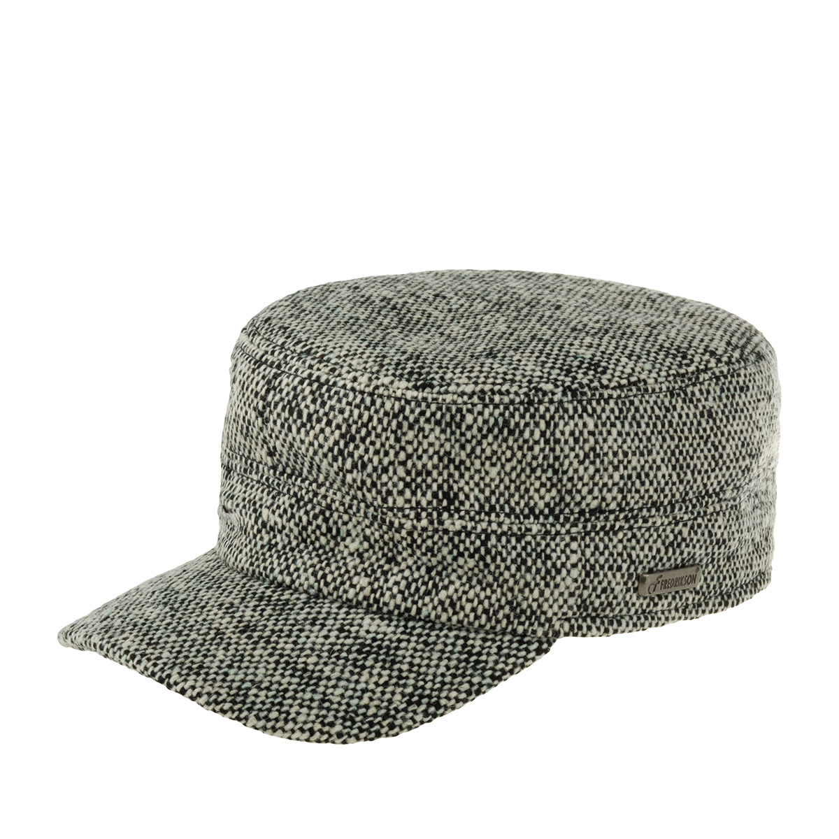 Кепка картуз унисекс Fredrikson 3243-636/87 черная/белая, р.61, Черный, 3243-636/87