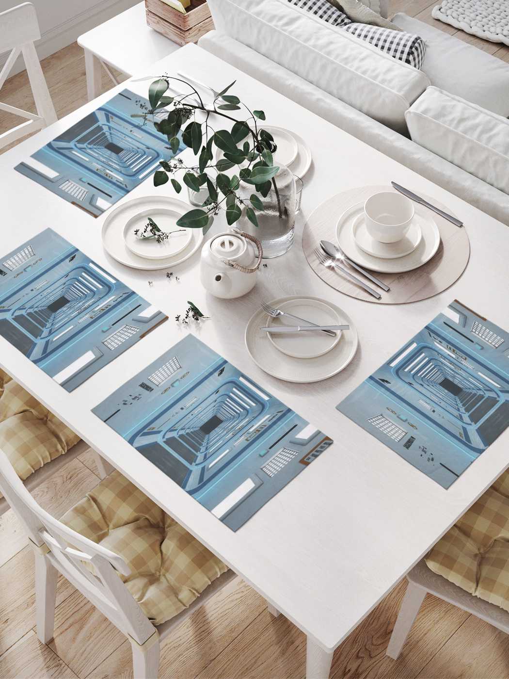 Сервировочные селфетки JoyArty "Военный коридор" (32х46 см, 4 шт.), Голубой
Сервировочные селфетки JoyArty "Военный коридор" (32х46 см, 4 шт.), Голубой