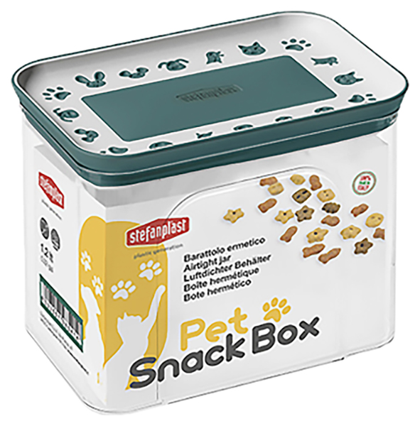 Контейнер для корма Stefanplast Pet snack box герметичный, зеленый, 1,2 л, Белый;зеленый, Герметичный контейнер, зеленый (1,2 л)
Контейнер для корма Stefanplast Pet snack box герметичный, зеленый, 1,2 л, Белый;зеленый, Герметичный контейнер, зеленый (1,2 л)