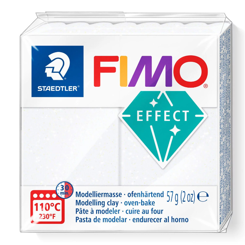 Глина полимерная для лепки Fimo Effect запекаемая белый с блестками 57 г, Глина полимерная для лепки Fimo Effect, запекаемая, 57 гр, Белый с блестками
Глина полимерная для лепки Fimo Effect запекаемая белый с блестками 57 г, Глина полимерная для лепки Fimo Effect, запекаемая, 57 гр, Белый с блестками