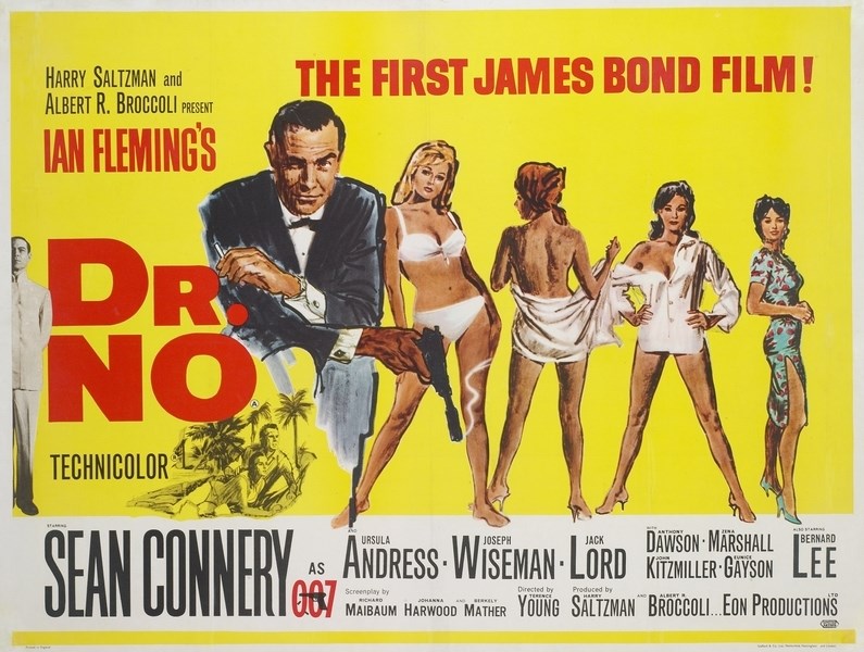 Постер к фильму "Джеймс Бонд 01 - Доктор Ноу" (Dr. No) Оригинальный 76,2x101,6 см
Постер к фильму "Джеймс Бонд 01 - Доктор Ноу" (Dr. No) Оригинальный 76,2x101,6 см