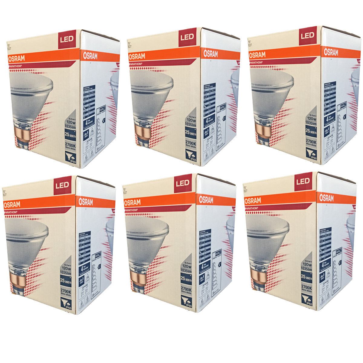 Лампочка светодиодная OSRAM Софит PAR38 E27 12,5Вт 220В 1035Лм 2700К Теплый белый 6шт, Софит PAR38 E27 12,5Вт 220В 1035Лм 2700К
Лампочка светодиодная OSRAM Софит PAR38 E27 12,5Вт 220В 1035Лм 2700К Теплый белый 6шт, Софит PAR38 E27 12,5Вт 220В 1035Лм 2700К