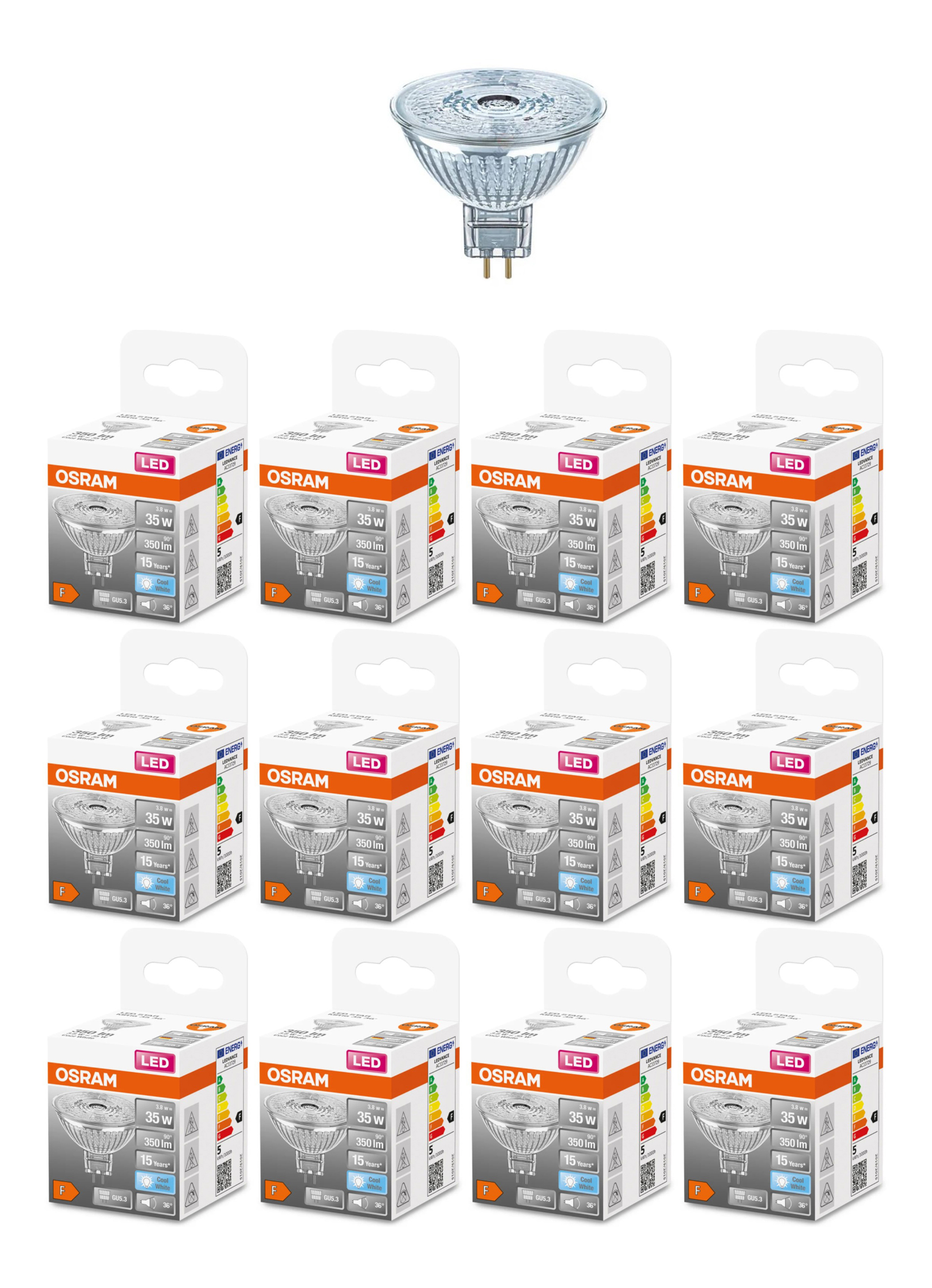 Лампочка светодиодная OSRAM Софит MR16 GU5.3 3,8Вт 12В 350Лм 4000К Дневной белый 12шт, Софит MR16 GU5.3 3,8Вт 12В 350Лм 4000К
Лампочка светодиодная OSRAM Софит MR16 GU5.3 3,8Вт 12В 350Лм 4000К Дневной белый 12шт, Софит MR16 GU5.3 3,8Вт 12В 350Лм 4000К