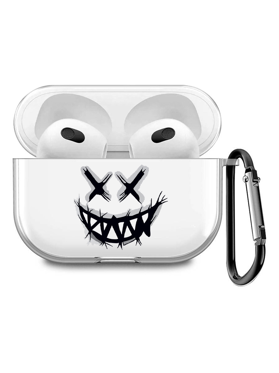 Силиконовый чехол для наушников Apple AirPods 3 с принтом "Mad Smile", Прозрачный;белый;серый;черный, 200008678
Силиконовый чехол для наушников Apple AirPods 3 с принтом "Mad Smile", Прозрачный;белый;серый;черный, 200008678