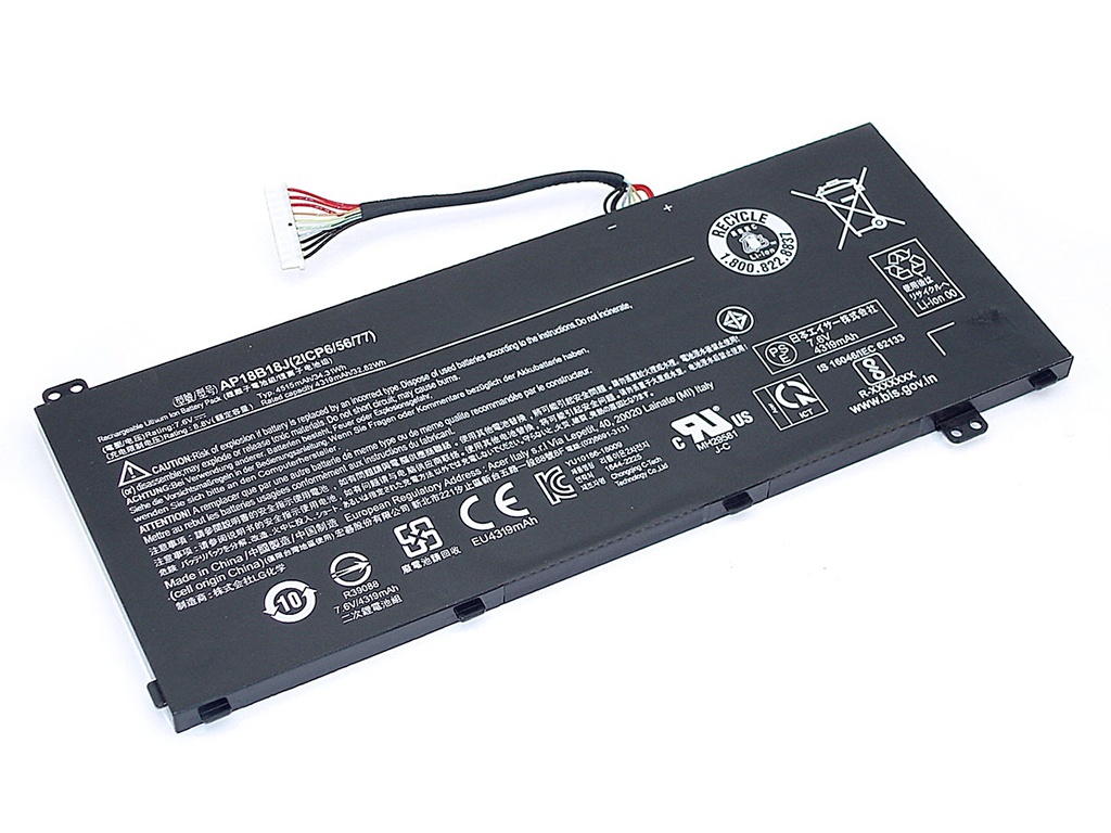 Аккумулятор Vbparts (схожий с AP18B18J) для Acer Aspire 3 A314-33 7.6V 4515mAh 080155, Acer Aspire 3
Аккумулятор Vbparts (схожий с AP18B18J) для Acer Aspire 3 A314-33 7.6V 4515mAh 080155, Acer Aspire 3