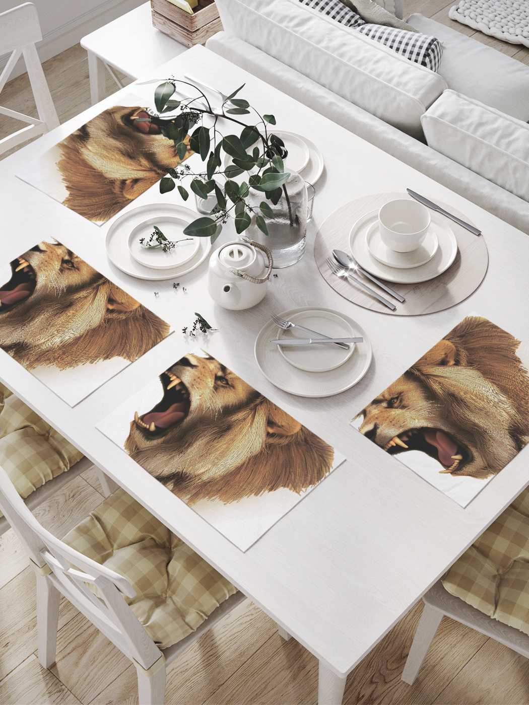 Комплект салфеток JoyArty "Львиный рык" для сервировки стола (32х46 см, 4 шт.)
Комплект салфеток JoyArty "Львиный рык" для сервировки стола (32х46 см, 4 шт.)