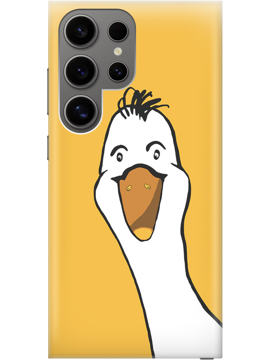 Силиконовый чехол на Samsung Galaxy S24 Ultra с рисунком "Забавный гусь", Белый;желтый, 20011899
Силиконовый чехол на Samsung Galaxy S24 Ultra с рисунком "Забавный гусь", Белый;желтый, 20011899