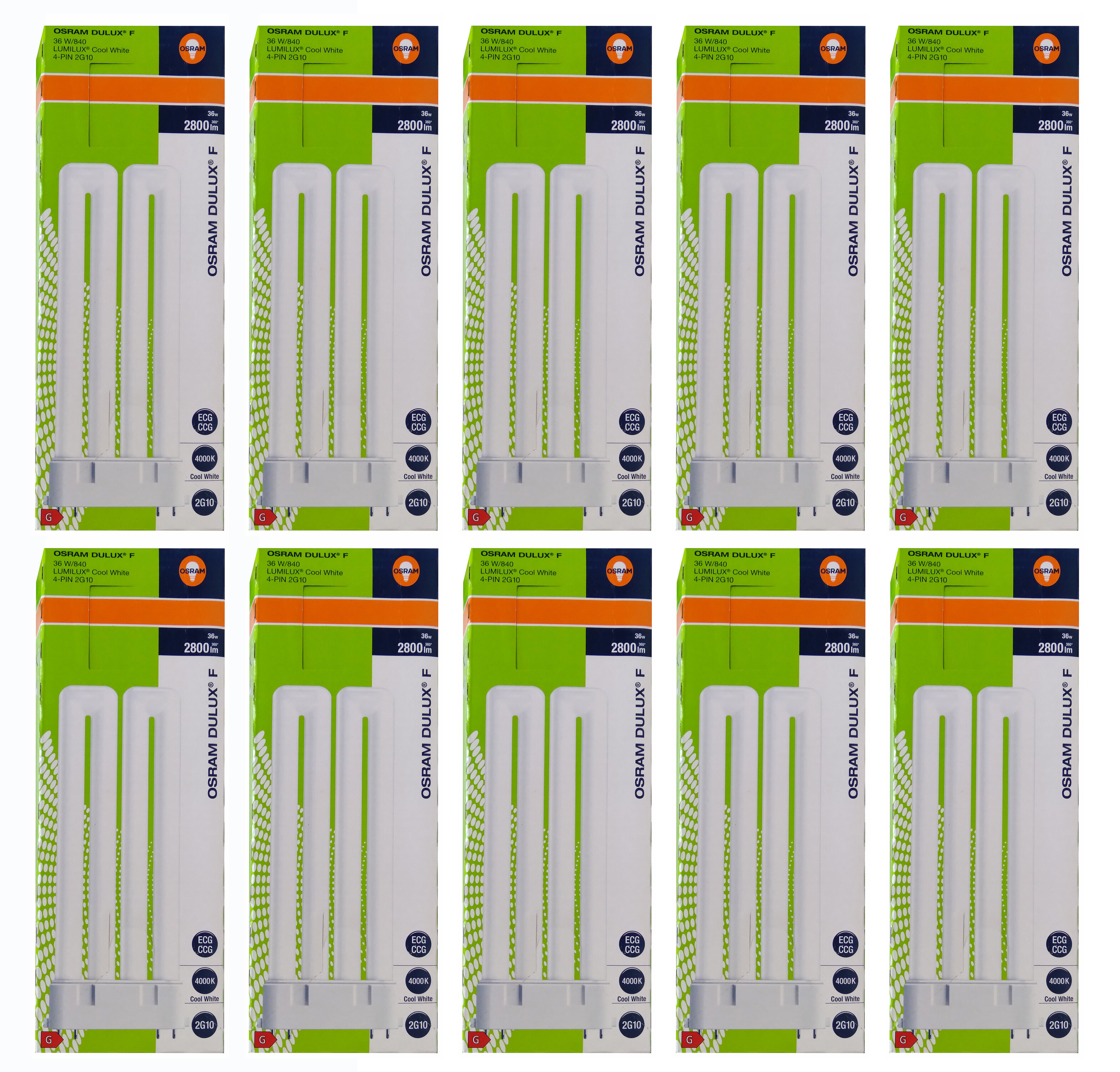 Лампа люминесцентная Osram DULUX F 36W/21-840 2G10 холодный белый, упак. 10шт, DULUX F 36W/21-840 2G10
Лампа люминесцентная Osram DULUX F 36W/21-840 2G10 холодный белый, упак. 10шт, DULUX F 36W/21-840 2G10