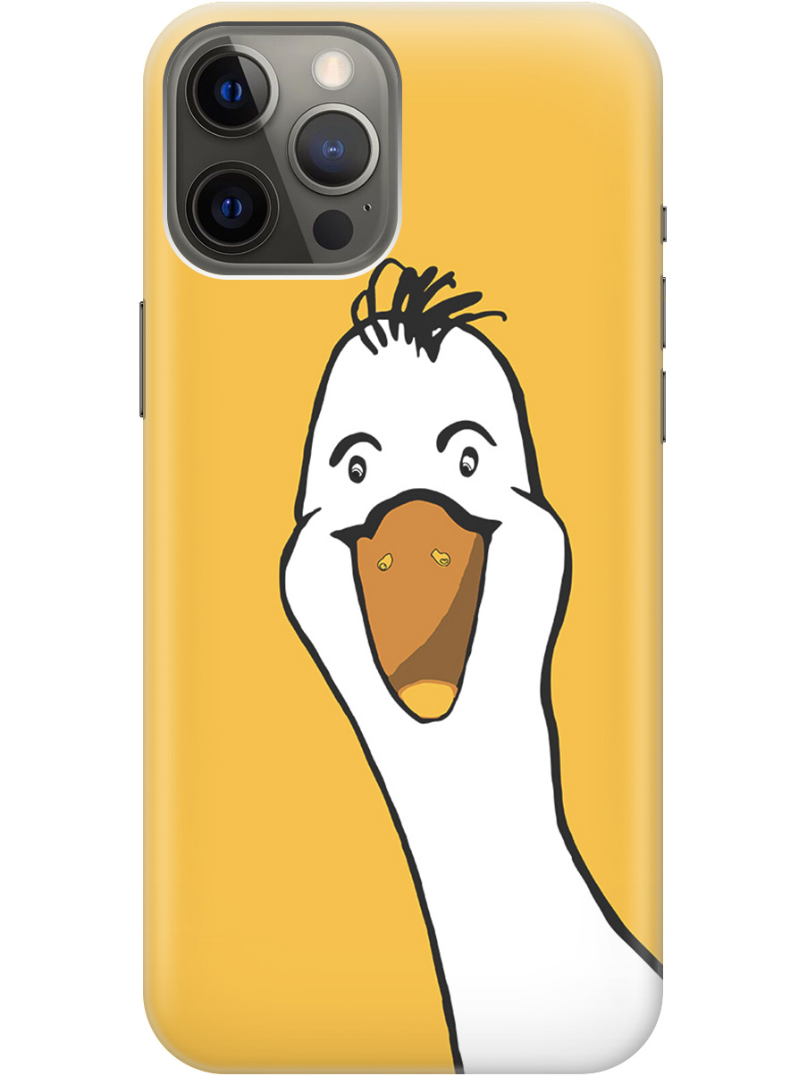 Силиконовый чехол на Apple iPhone 12 Pro Max с рисунком "Забавный гусь", Белый;желтый, 20000398
Силиконовый чехол на Apple iPhone 12 Pro Max с рисунком "Забавный гусь", Белый;желтый, 20000398