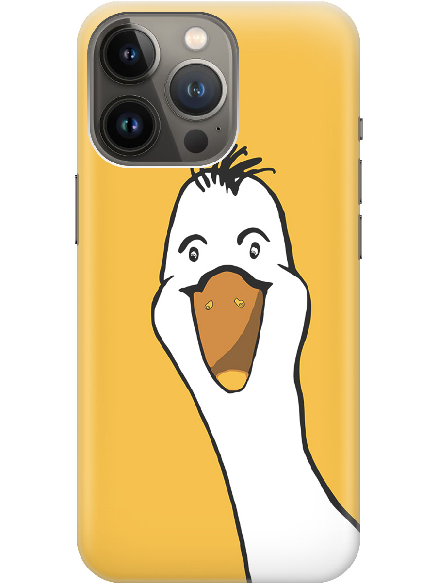 Силиконовый чехол на Apple iPhone 13 Pro с рисунком "Забавный гусь", Белый;желтый, 20000216
Силиконовый чехол на Apple iPhone 13 Pro с рисунком "Забавный гусь", Белый;желтый, 20000216